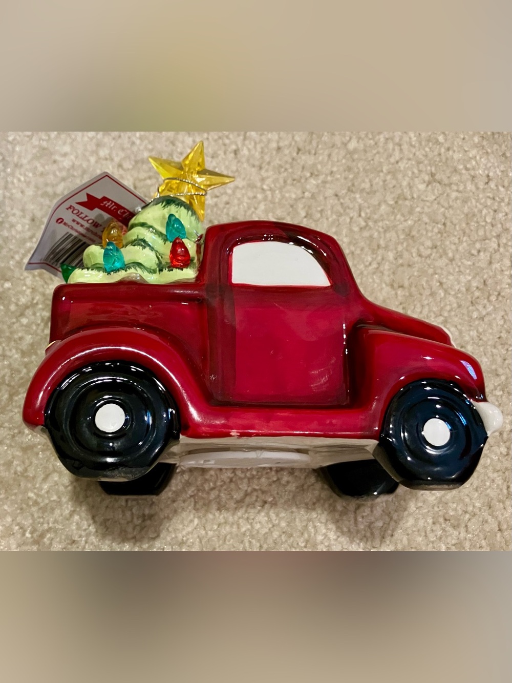 Mr. Christmas NWT Follow the Magic Mini Red Pickup Truck with Elf